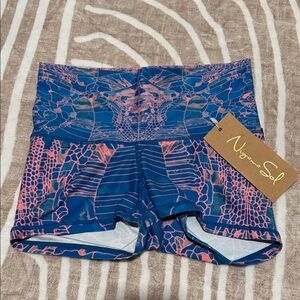 Niyama Sol Vibrant Blue and Pink Bike Shorts